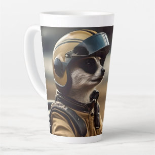Caneca De Café Latte Fórmula divertida: Motorista de Carro de Corrida P
