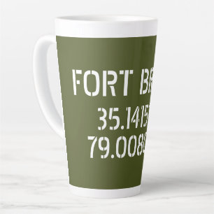 Caneca De Café Latte Fort Bragg Latitude Longitude