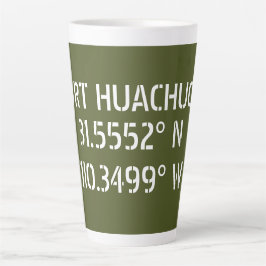 Caneca De Café Latte Fort Huachuca Latitude Longitude