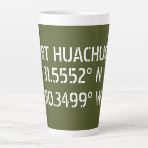 Caneca De Café Latte Fort Huachuca Latitude Longitude