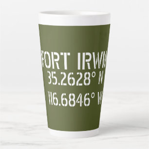 Caneca De Café Latte Fort Irwin Latitude Longitude