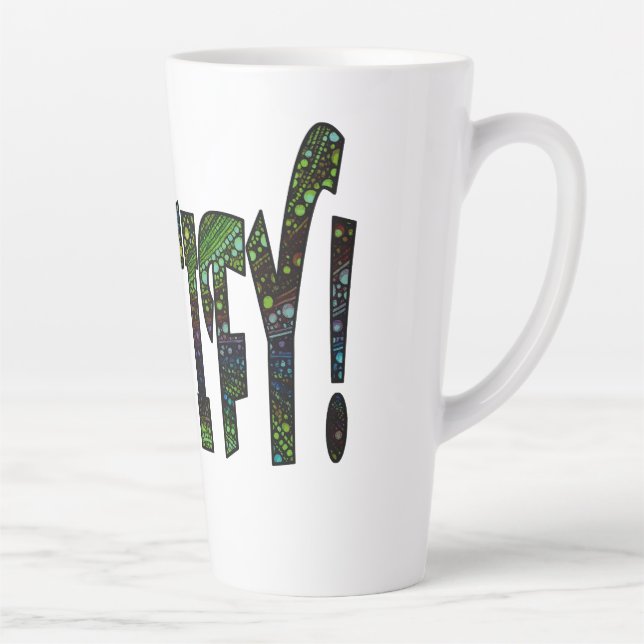 Caneca De Café Latte Fortifique-se! (Direita)