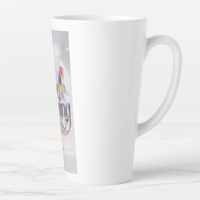 Caneca De Café Latte Foto da manhã (Direita)