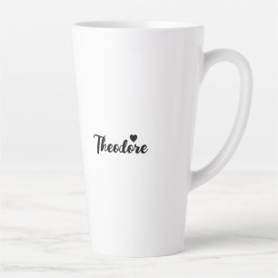 Caneca De Café Latte Foto Infantil Personalizada, Nome e Ano Vintage
