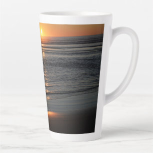 Caneca De Café Latte Foto Latte Mug Da Costa Do Sol Do Oregon
