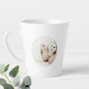 Caneca De Café Latte Foto Personalizada