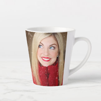 Caneca De Café Latte Foto Personalizada da Família