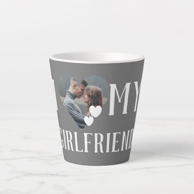 Caneca De Café Latte Foto personalizada personalizada personalizada do  (Frente)