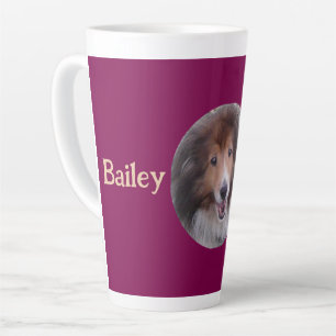Caneca De Café Latte Foto Pet PERSONALIZAR BFF