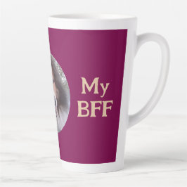 Caneca De Café Latte Foto Pet PERSONALIZAR BFF