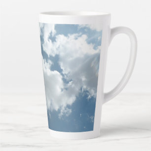 Caneca De Café Latte Fotografia Abstrata de Céu Nublado