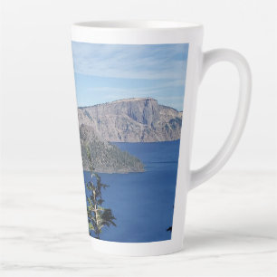 Caneca De Café Latte Fotografia do Lago Crater