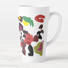 Caneca De Café Latte Fox adorável outono