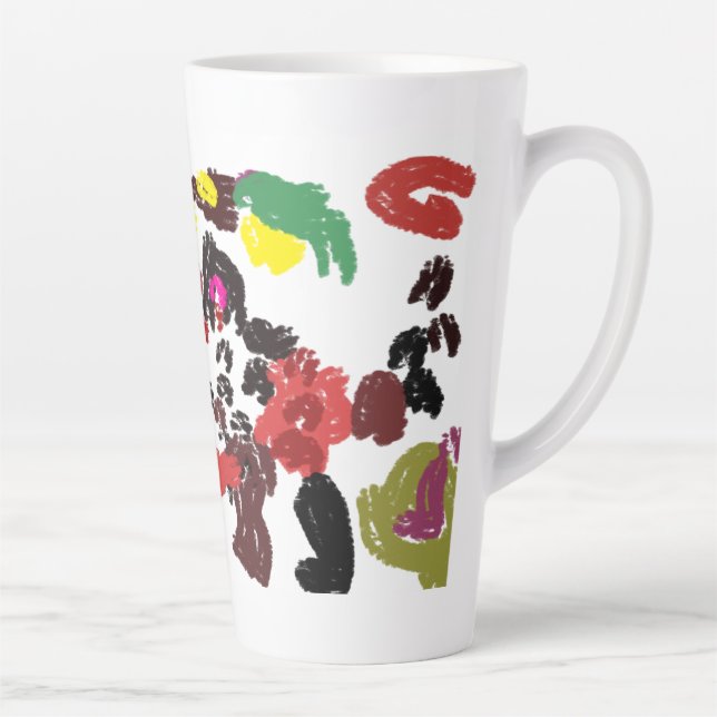 Caneca De Café Latte Fox adorável outono (Direita)