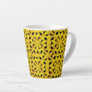 Caneca De Café Latte Fragmento Solar abstrato Geométrico 