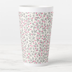 Caneca De Café Latte Framboesas