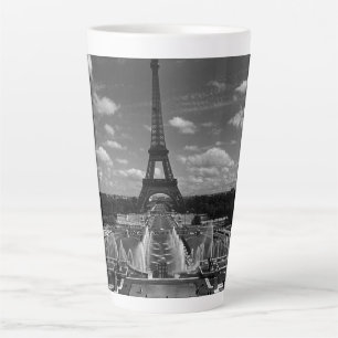Caneca De Café Latte França Antiga Paris Fontes Torre Eiffel