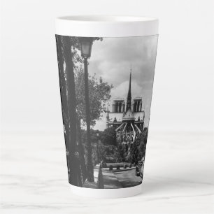 Caneca De Café Latte França Antiga Paris notre dame ilha saint louis