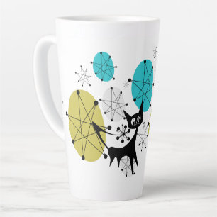Caneca De Café Latte Franciscan Starburst Médio Mod Atomic Cat Latte Mu