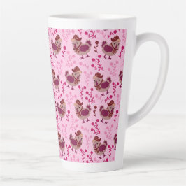 Caneca De Café Latte Frangos