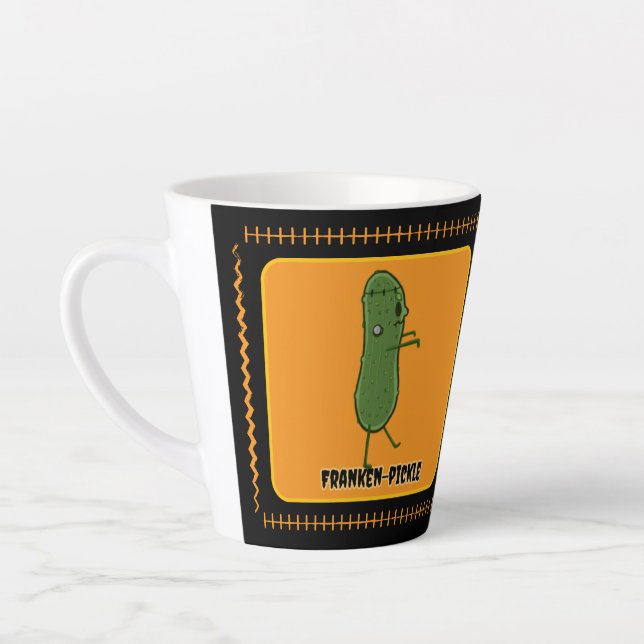 Caneca De Café Latte Franken-Pickle Latte Mug (Esquerda)