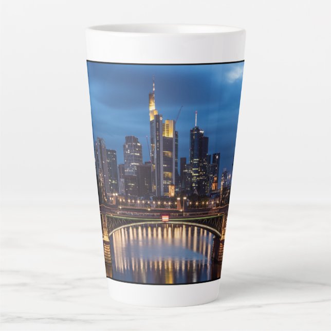 Caneca De Café Latte Frankfurt am Main Alemanha (Frente)