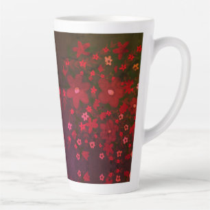 Caneca De Café Latte Frasco de água de alumínio com padrão de flores