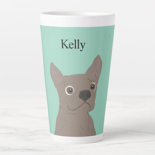 Caneca De Café Latte French Kisses (Frente)