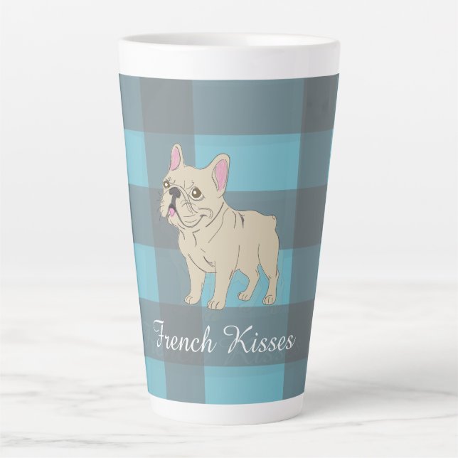 Caneca De Café Latte French Kisses (Frente)