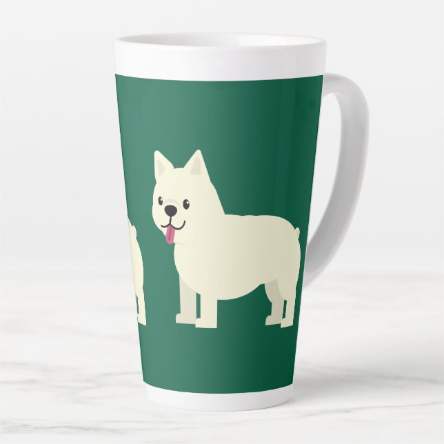 Caneca De Café Latte Frenchie Lover (Ângulo direito)