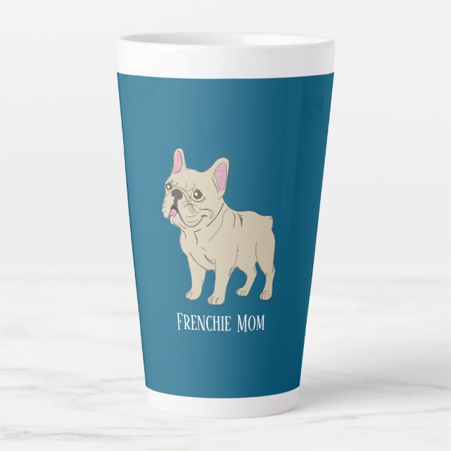 Caneca De Café Latte Frenchie Mom (Frente)