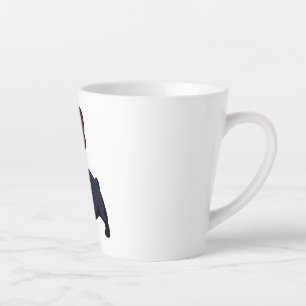 Caneca De Café Latte Frenchie Os Cavalheiros