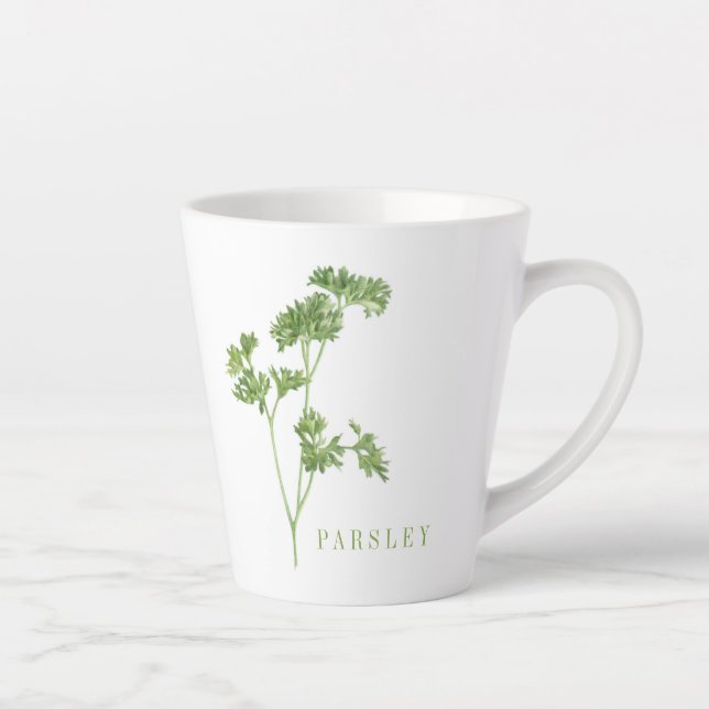 Caneca De Café Latte FRESH PARSLEY Latte Mug (Direita)