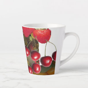 Caneca De Café Latte Frutas