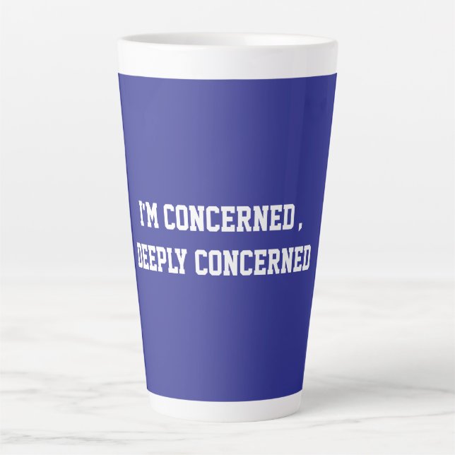 Caneca De Café Latte Fun Blue Sarcastic quote for teachers (Frente)
