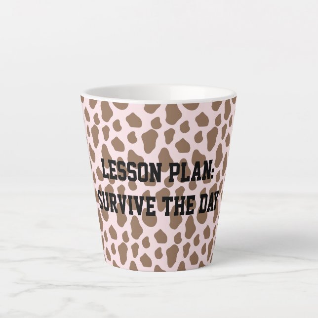 Caneca De Café Latte Fun Sarcastic quote for teachers (Frente)