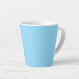 Caneca De Café Latte Fundo azul claro sólido uniformemente colorido