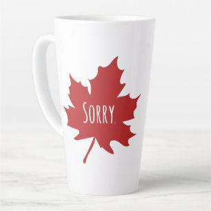 Caneca De Café Latte Funny Canadense