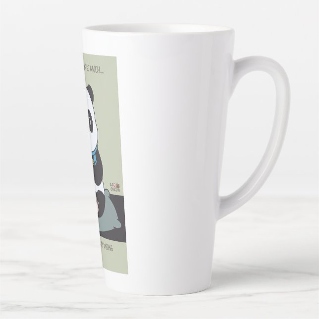 Caneca De Café Latte Funny Custom Sarcastic Panda Opinion Coworker Gift (Direita)