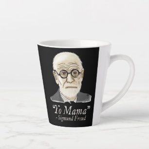 Caneca De Café Latte Funny Freud Psicologia