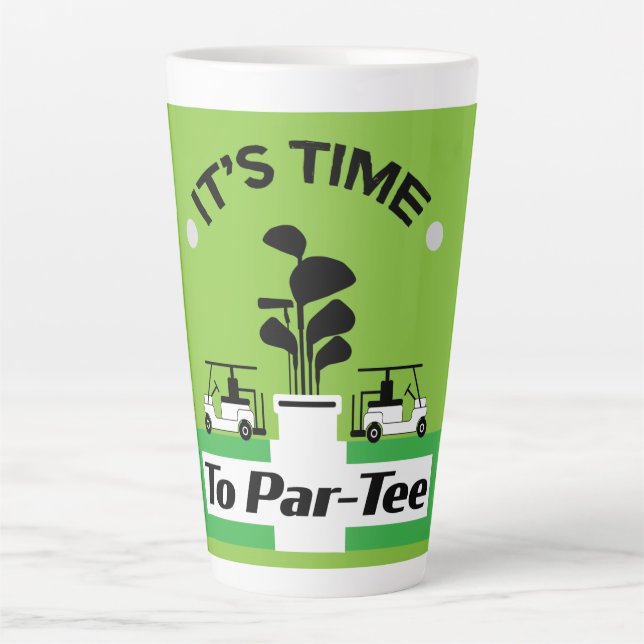 Caneca De Café Latte Funny Golfing Pros Golfing Fanatics Sports (Frente)