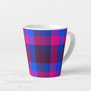 Caneca De Café Latte Fusão de mosaico néon