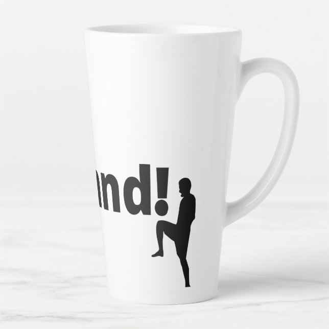 Caneca De Café Latte Futebol da Inglaterra (Direita)
