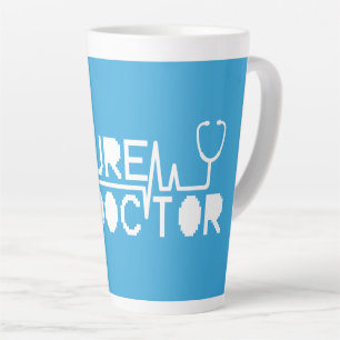 Caneca De Café Latte Futuro médico medicina Estetoscópio