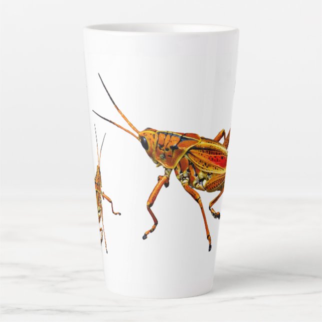 Caneca De Café Latte Gafanhoto (Frente)
