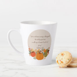 Caneca De Café Latte Gálatas 6:9 Colheita Outono Outono Agradecido Abób
