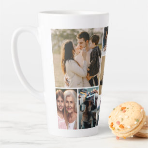 Caneca De Café Latte Galeria de Oito Fotos para Memórias Queridas