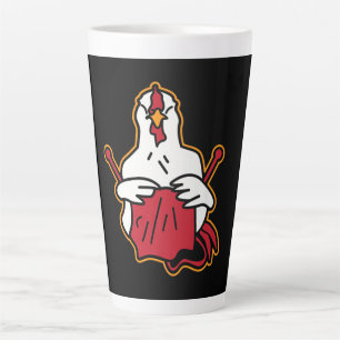 Caneca De Café Latte Galinha de Quilinação Emprés Engraçados Que C