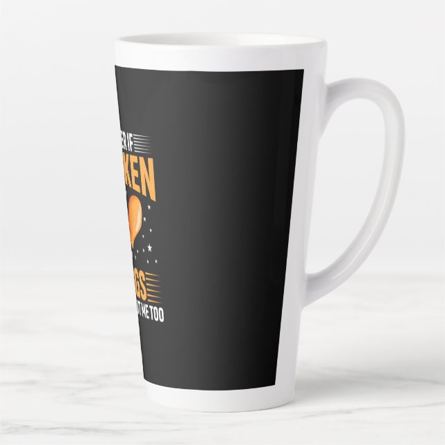 Caneca De Café Latte Galinha Lover | Galinha (Direita)