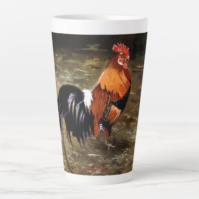 Caneca De Café Latte Galo (Frente)